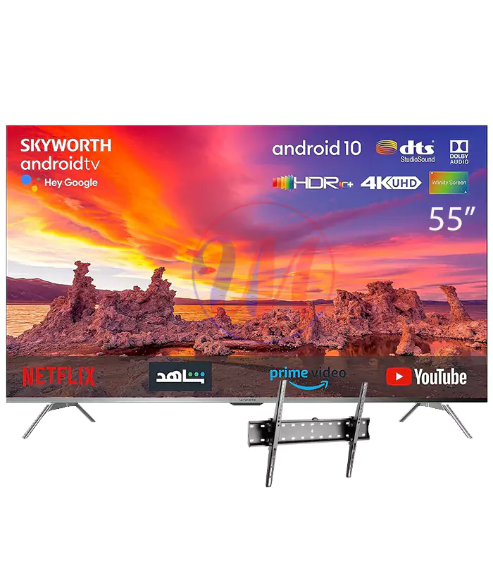 Skyworth 43” inch 43E FRAMELESS FHD ANDROID AI TV,Built-in WI-FI,NETFLIX,YOUTUBE,GOOGLE ASSITANT Playstore OK GOOGLE TV Bluetooth Enabled Inbuilt Decoder