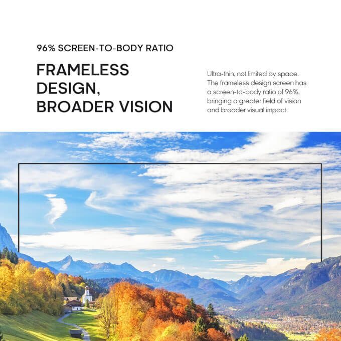 EOCO 43 inch Frameless Bluetooth Smart TV(43EO4202S)Netflix Youtube Android AC Energy Saving Televison 1G+8G