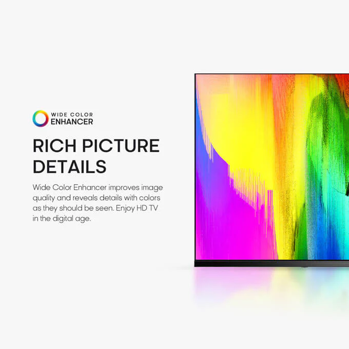 Syinix 43 inch Smart 2K Full HD LED TV, HDMI, Android 11.0, USB 2.0, Eco friendly, Narrow Bezel, DVB-T2, YouTube, Netflix, Prime Video