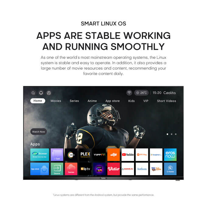 EOCO 43 inch Frameless Bluetooth Smart TV(43EO4202S)Netflix Youtube Android AC Energy Saving Televison 1G+8G