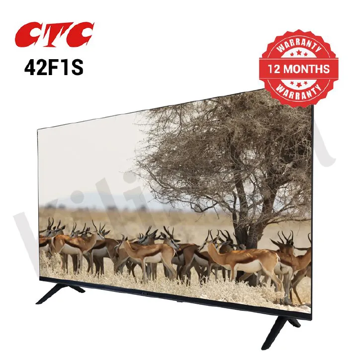 CTC 43 Inch Android Smart TV HD Television with 24 Months Warranty(CTC42F1S) Multi-screen, HDMI, Android 11.0, USB 2.0, Eco friendly, Narrow Bezel, DVB-T2, YouTube, Netflix, Prime Video