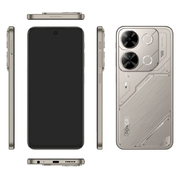 Itel P65 128GB + 8(4+4)GB RAM 6.7" Screen 120Hz 4G Dual SIM Brand New Phone 7400mAh Battery 18W Charging 50MP Camera Side Fingerprint Android 14 NFC Smartphones