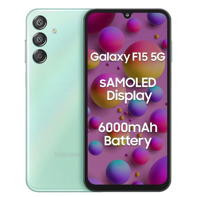 [New Arrival] Samsung Galaxy F15 5G 6GB+128GB 6.6" 90Hz Super AMOLED Display 50MP+13MP Camera 6000mAh Battery 25W Charging MTK Dimensity 6100+ Processor Smart Phones