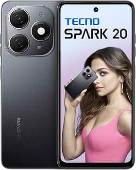 [Limited Offer] TECNO SPARK 20 256GB +8(4+4)GB RAM 90Hz 6.6" MTK G85 Gaming Processor 4G-Dual SIM Side Fingerprint 50MP+32MP Dual Speakers Android 13 5000mAh Smart Phones