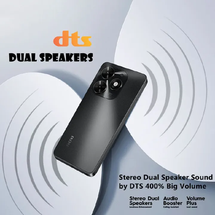 Tecno POP 8 64Gb Storage Upto 6Gb(3+3)Gb Ram 6.6" HD Display Android 13 Dual sim 13.0 MP CAMERA + 8.0 MP SELFIE 5000mAh BATTERY CAPACITY Side Fingerprint Smartphones