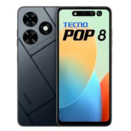 Tecno POP 8 64Gb Storage Upto 6Gb(3+3)Gb Ram 6.6" HD Display Android 13 Dual sim 13.0 MP CAMERA + 8.0 MP SELFIE 5000mAh BATTERY CAPACITY Side Fingerprint Smartphones