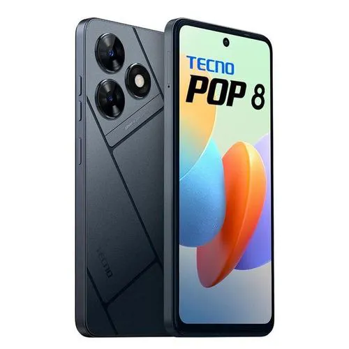 Tecno POP 8 64Gb Storage Upto 6Gb(3+3)Gb Ram 6.6" HD Display Android 13 Dual sim 13.0 MP CAMERA + 8.0 MP SELFIE 5000mAh BATTERY CAPACITY Side Fingerprint Smartphones