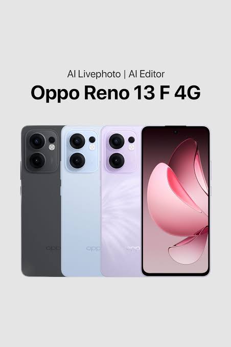 Brand New Oppo Reno 13F 8GB+256GB 6.67 Inches AMOLED 120Hz Display 50MP+32MP Front and Back Camera 5800mAh Battery 45W Fast Charge IP69 Dust Water Pressure Resistant Smart Phone