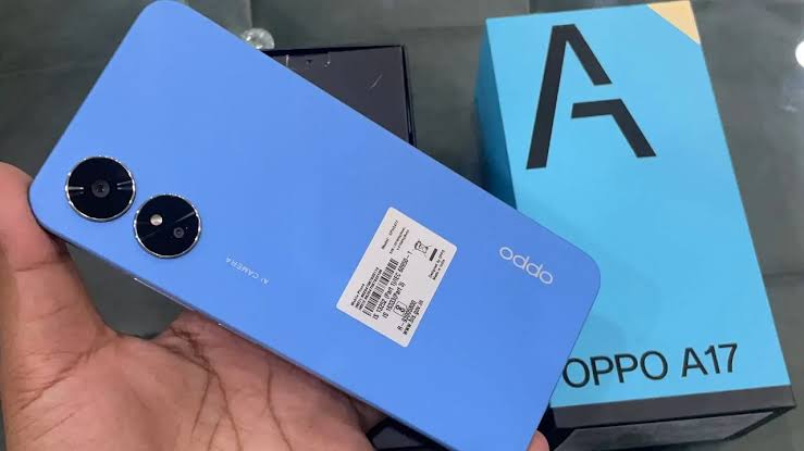 OPPO A17 6.56" 64GB+ 4GB RAM Side Fingerprint Unlock IPX4 Waterproof 5000mAh battery capacity 50mp main canera Android 12 4G-Dual SIM Smart Phones