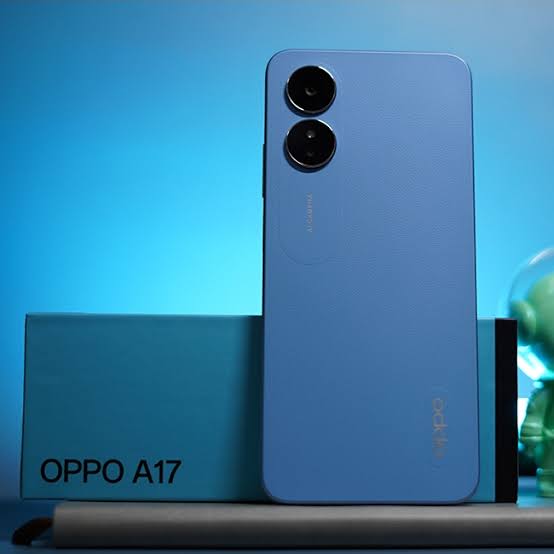 OPPO A17 6.56" 64GB+ 4GB RAM Side Fingerprint Unlock IPX4 Waterproof 5000mAh battery capacity 50mp main canera Android 12 4G-Dual SIM Smart Phones