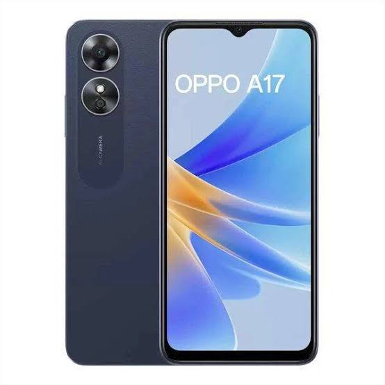 OPPO A17 6.56" 64GB+ 4GB RAM Side Fingerprint Unlock IPX4 Waterproof 5000mAh battery capacity 50mp main canera Android 12 4G-Dual SIM Smart Phones