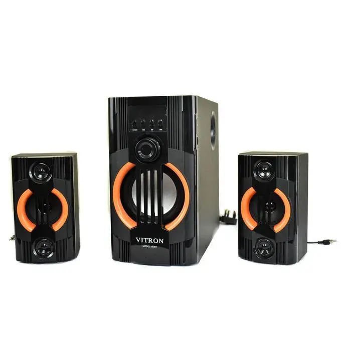 Brand New Vitron V5201 2.1Ch Multimedia Speaker System BT/USB/MP3 10000W Subwooofer VT-5201 Vitron Woofer-1 year warranty