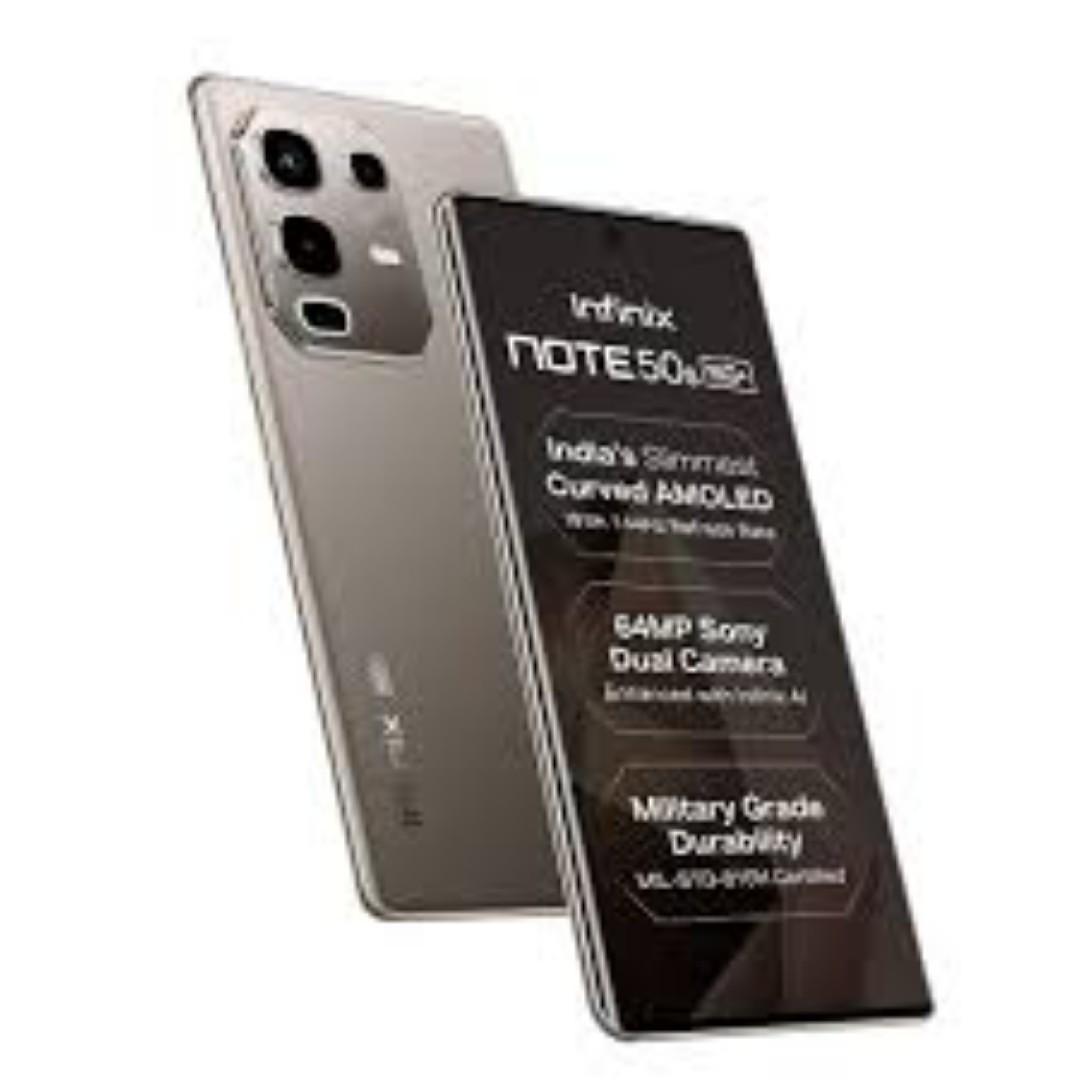 Infinix Note 50S 5G Network 256GB+16GB (8+8)GB RAM 6.78" 144Hz Screen Dual SIM Phone 63MP Camera 5500mAh Battery 45W charging Android 15 MediaTek Dimensity 7300 Ultimate Smart AI Phones