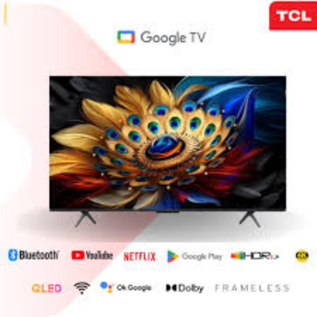 TCL 65 INCH V6C 4K HDR Google TV – Google TV,FRAMELESS/BLUETOOTH-ENABLED New 2025 Model-1 year warranty