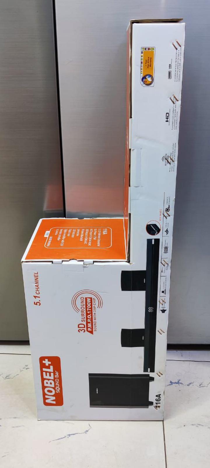 Nobel Plus Soundbar 116A 5.1 Channel 3D Surround 1700W PMPO Wireless subwoofer