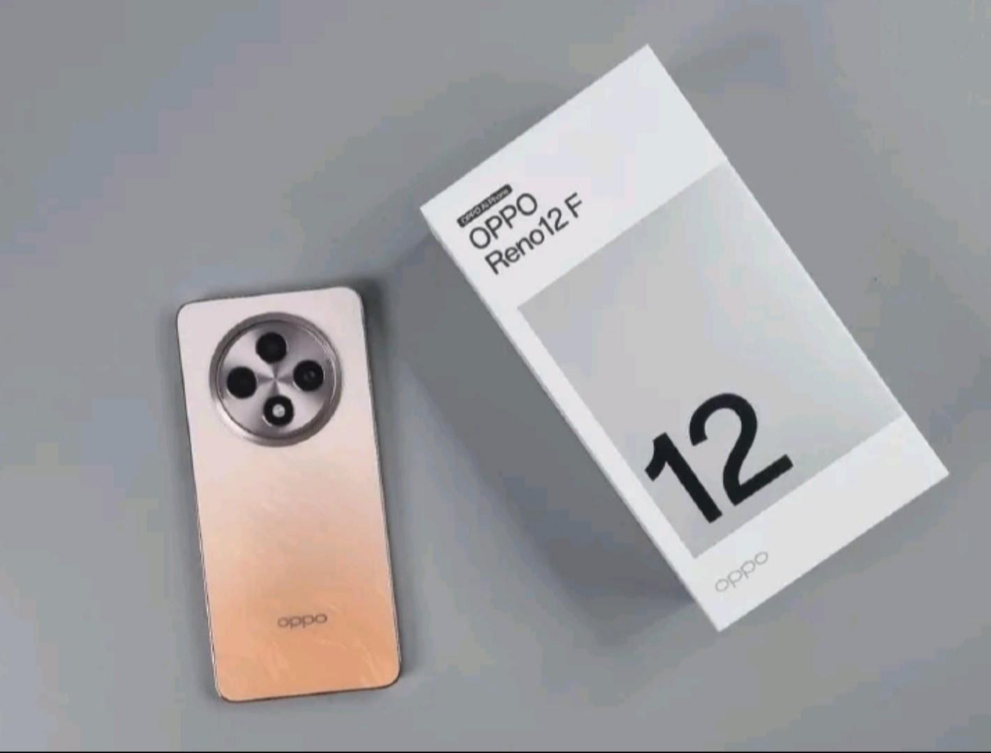 Oppo Reno 12F 4G Key Features RAM: 8GB Storage: 256GB OS: Android 14 ,SMARTPHONES , ColorOS 14 Camera: 50MP + 8MP + 2MP Selfie: 32MP Display: 6.67 inch, AMOLED,120Hz Processor:  smart phone