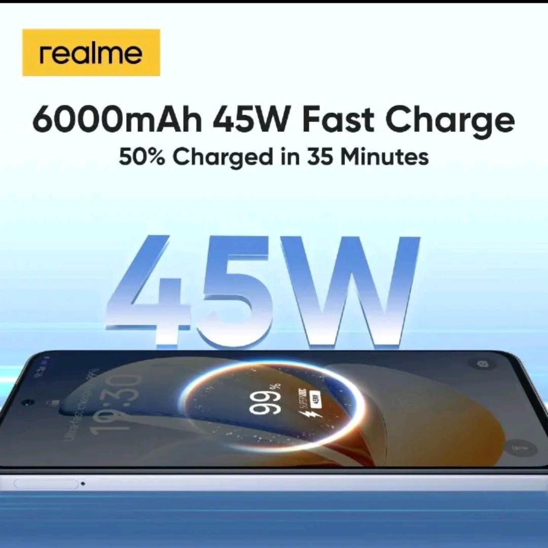 Realme C71 6.67" IPS LCD Screen, UpTo 16(8+8)GB RAM+256GB ROM, 6000mAh Battery, 50MP Rear & 5MP Front Cameras, Android 15, Dual SIM, Side Fingerprint, 45W Charger