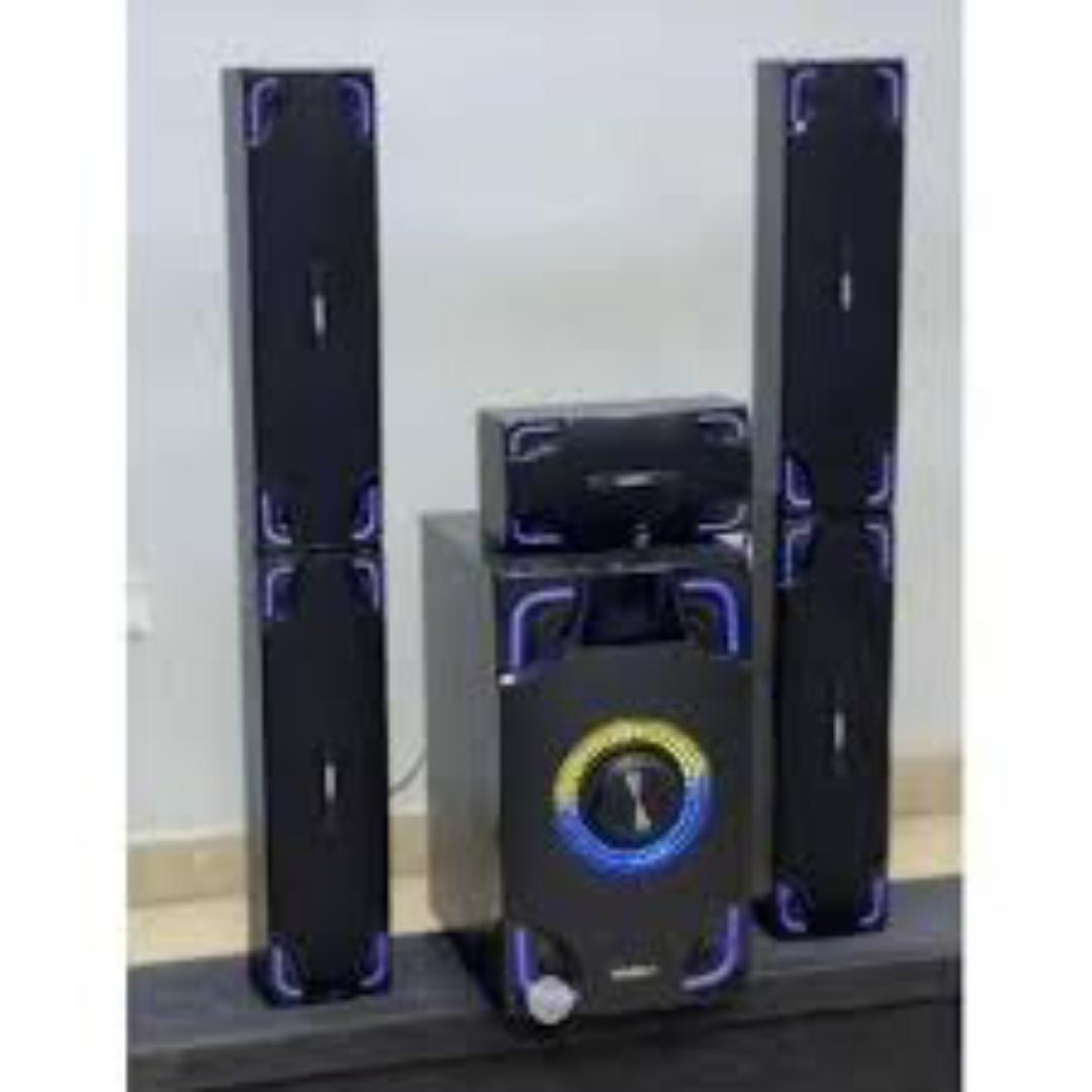 Nobel NB-2080 Tall Boy 5.1CH Home Theater System – 55,000W PMPO Bluetooth/USB/FM Multimedia Speaker System