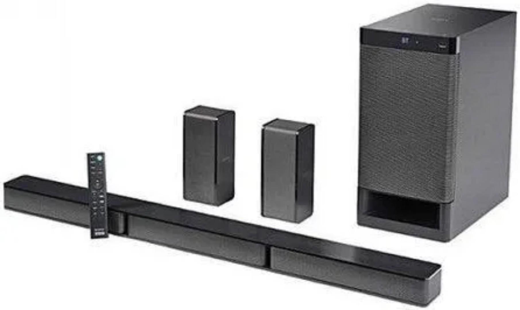 Sony HT-S40R Real 5.1ch Dolby Audio Soundbar for TV with Subwoofer & Wireless Rear Speakers, 5.1ch Home Theatre System (600W, Bluetooth & USB Connectivity, HDMI & Optical Connectivity