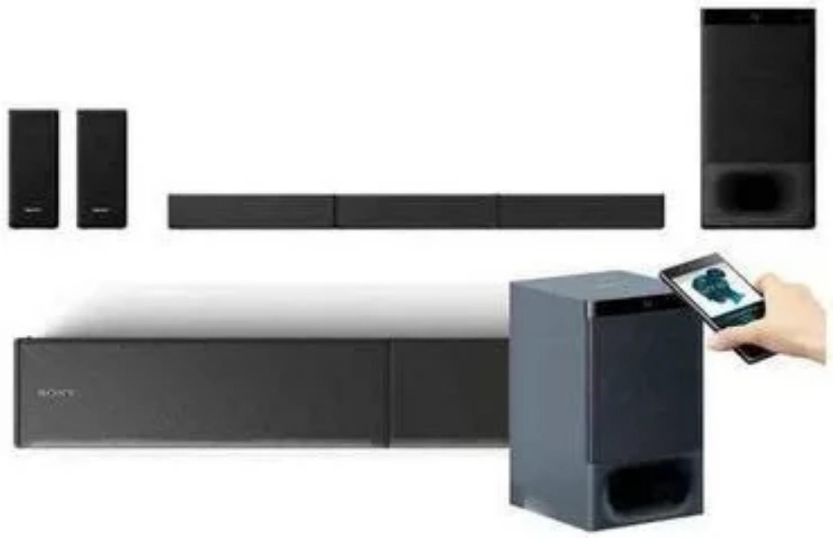 Sony HT-S40R Real 5.1ch Dolby Audio Soundbar for TV with Subwoofer & Wireless Rear Speakers, 5.1ch Home Theatre System (600W, Bluetooth & USB Connectivity, HDMI & Optical Connectivity