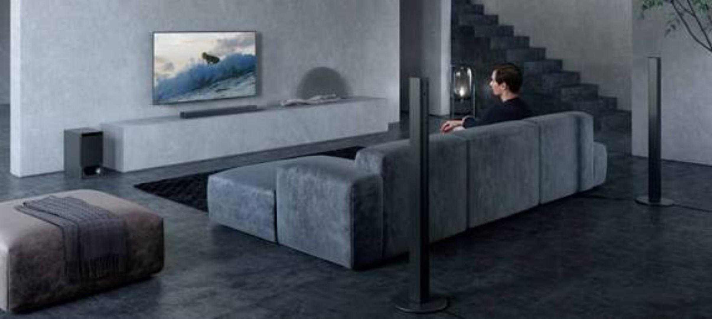 Sony HT-S700RF Real 5.1ch Dolby Audio Soundbar for TV with Tall boy Rear Speakers & Subwoofer, 5.1ch Home Theatre System (1000W, Bluetooth & USB Connectivity,HDMI & Optical Connectitvity)