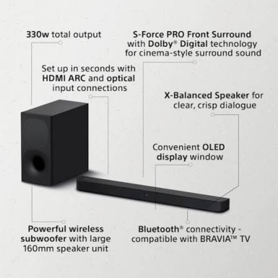 Sony HT-S400 330W WIRELESS 2.1ch Home Cinema Soundbar Home Theatre System