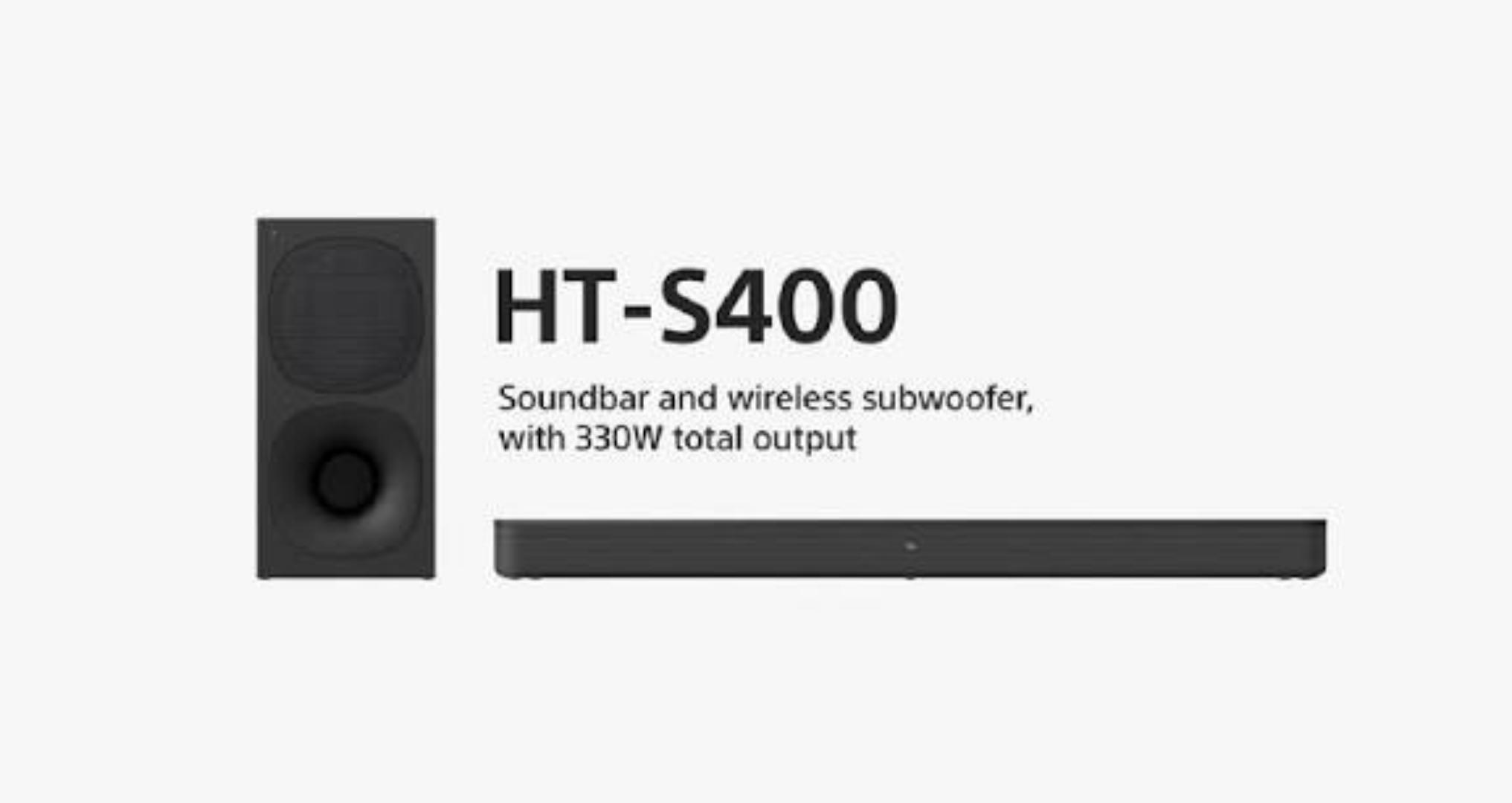 Sony HT-S400 330W WIRELESS 2.1ch Home Cinema Soundbar Home Theatre System