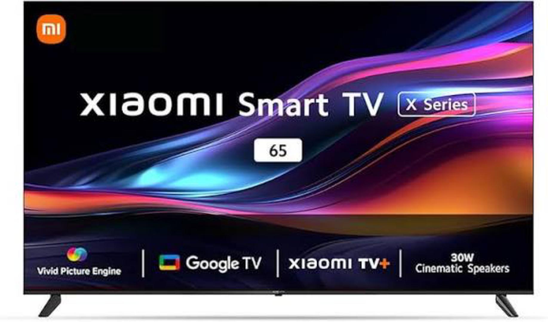 Xiaomi 65 inches X Pro QLED Series Smart Google TV L65MA-SIN 4K Ultra HD Black-1 year warranty