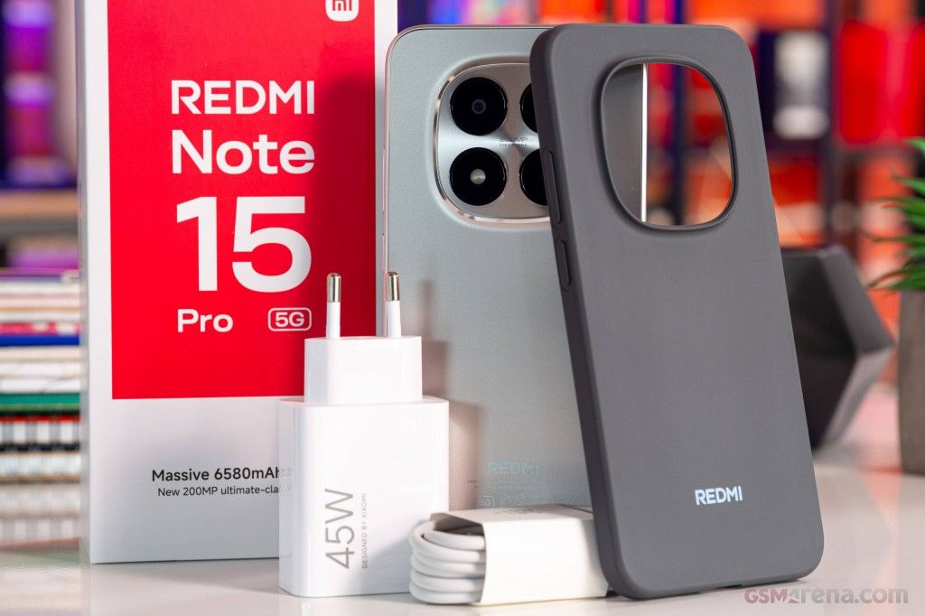 XIAOMI Redmi Note 15 Pro 256GB+8GB 6.77" 120Hz AMOLED Display (200+8)MP Rear Camera 6500mAh Battery 45W Charge On-Screen Dual SIM IP65 Gorilla Glass Android AI Smartphones-1 year warranty