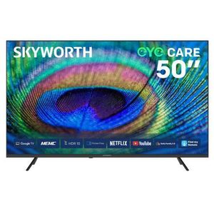 Skyworth 50G3A 50" inch 4K UHD GOOGLE Television Smart Ok Google TV Hands-Free Voice Control App store Inbuilt Decoder ,Netflix, YouTube ,Prime Video, Bluetooth, i-cast SCREEN -1 YEAR WARRANTY