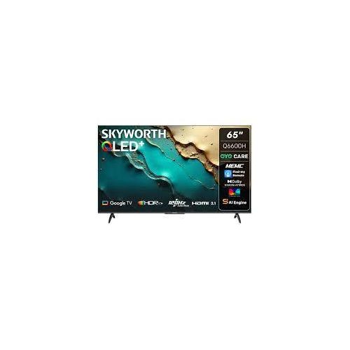 Skyworth 65" Inch 4K UHD QLED Smart Google Android TV, Netflix, Prime Video, Youtube Television with One Year Warranty