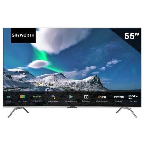 SKYWORTH 55 INCH  55G3A  4K UHD GOOGLE TV SMART  ANDROID  WITH  EYE CARE FRAMELESS BLUETOOTH ENABLED,YOUTUBE,NETFLIX -1 YEAR WARRANTY