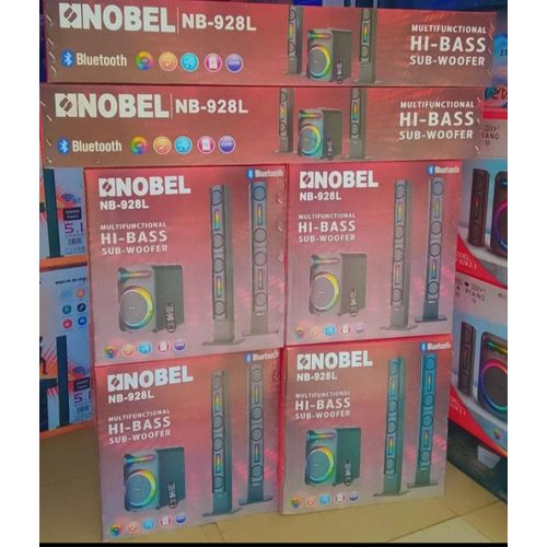 Nobel NB-928L Hi-Fi Tall Boy Woofer System, Bluetooth Subwoofer 5.1 Channel, Powerful Bass, USB/SD/FM Radio, Remote Control Home-1 year warranty