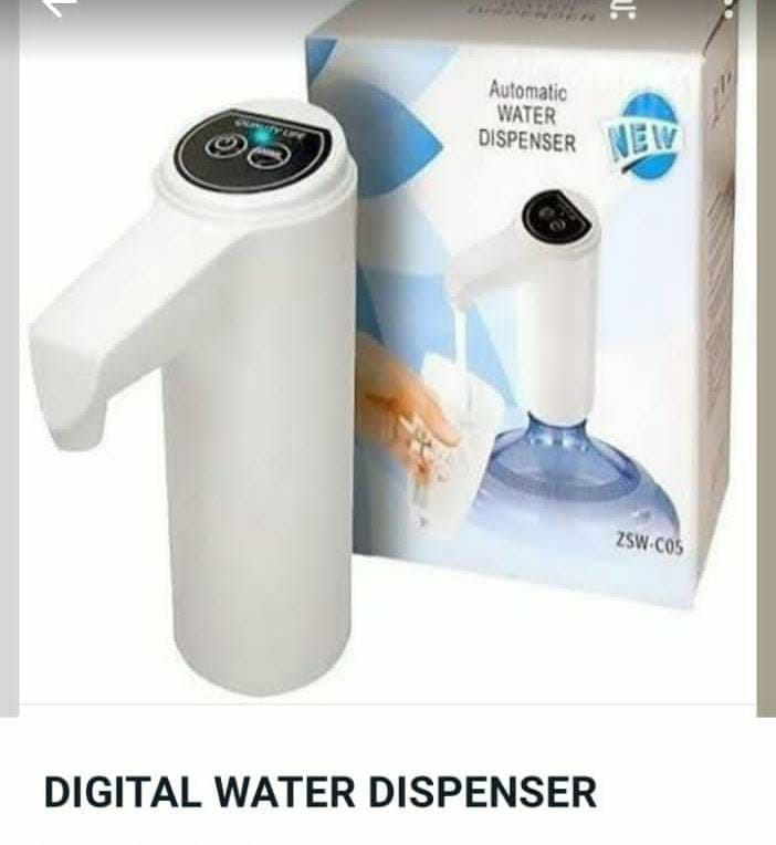 😻 *Quality and affordable**Automatic Rechargeable water pump*made of high-quality ABS plastic, lightweight yet solid. Simply fasten the electric pump water dispenser onto the bottle mouth and tap.
