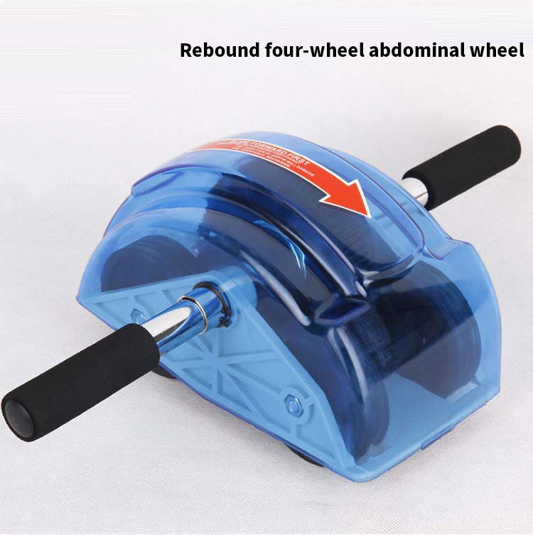 Home GYM Spring Gear Ab Roller Wheel for Abdominal Exercise Fitness Silence Four-wheeled Abs Rollers. Ab rollers trainer Fitness Equipments body building