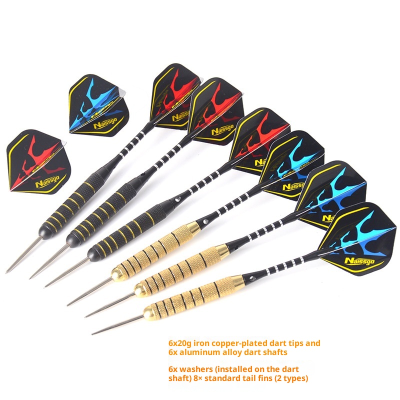 Professional Competition Type Round Net Dart Board, Gillnet Dart Board, Advanced African Sisal Dart Board Including 6 Darts