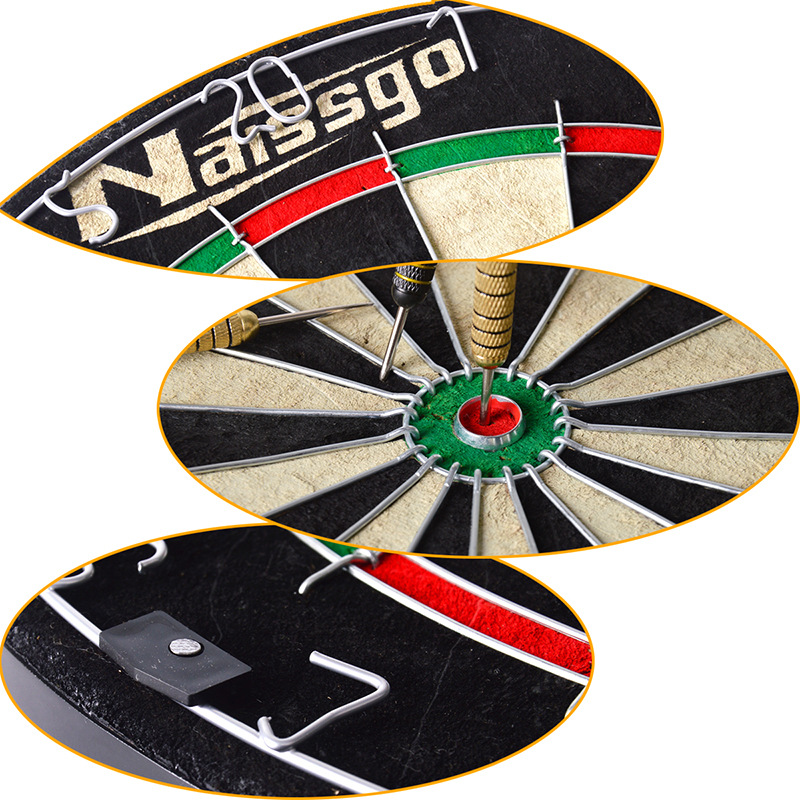 Professional Competition Type Round Net Dart Board, Gillnet Dart Board, Advanced African Sisal Dart Board Including 6 Darts