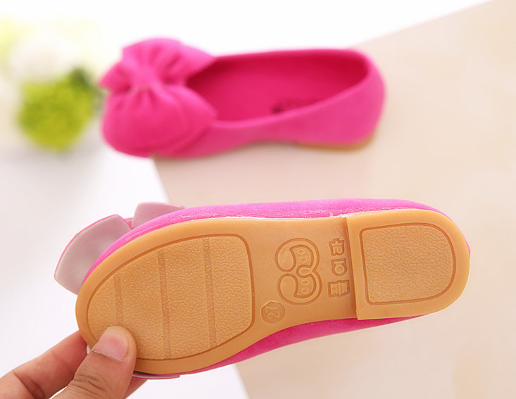 Kids Bowtie Moccasin Loafers Spring Autumn Girls Princess Sweet Shoes Casual Bow-knot Soft Children's Suede Shoes Toddler Shoes
