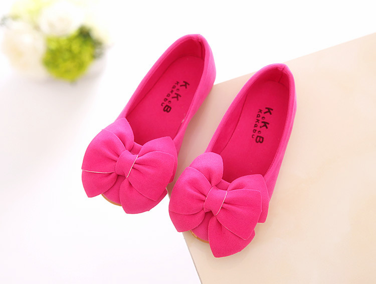 Kids Bowtie Moccasin Loafers Spring Autumn Girls Princess Sweet Shoes Casual Bow-knot Soft Children's Suede Shoes Toddler Shoes