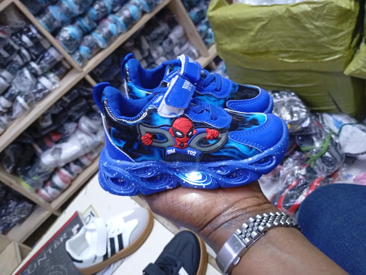 Spider-Man kids shoes losed toe toddler boys spiderman sport baby boys