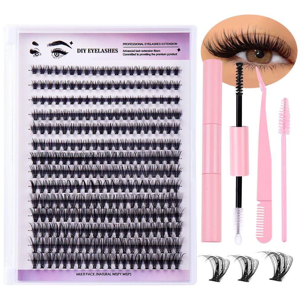 DIY 280clusters  False Eyelashes Multipack - Natural Volume, Reusable & Bulk Set