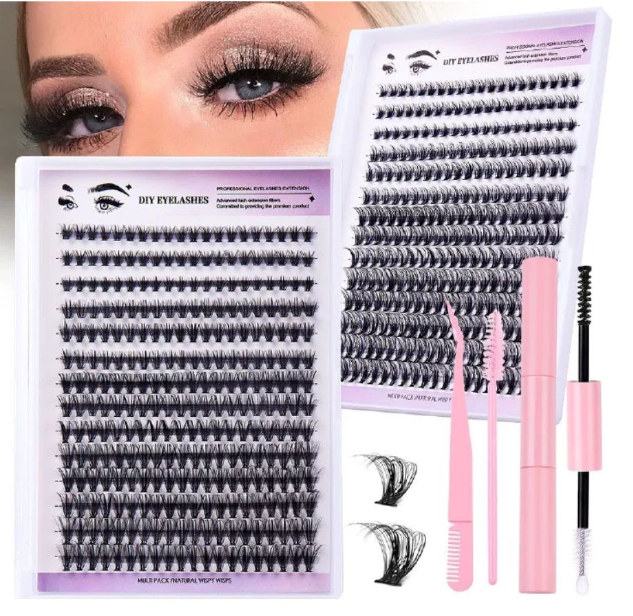 DIY 280clusters  False Eyelashes Multipack - Natural Volume, Reusable & Bulk Set