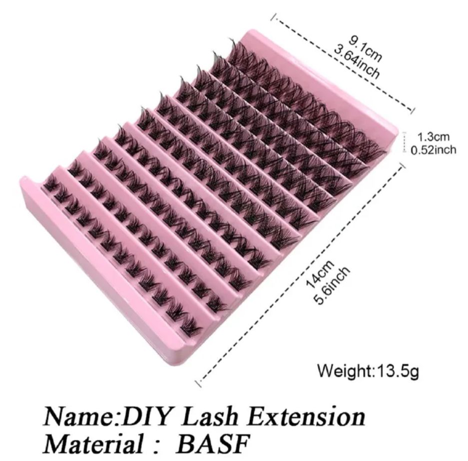 False Eyelashes Set Thick 30D/40D Segmented Self-grafting Fluffy Eyelashes at Home (Naturally)