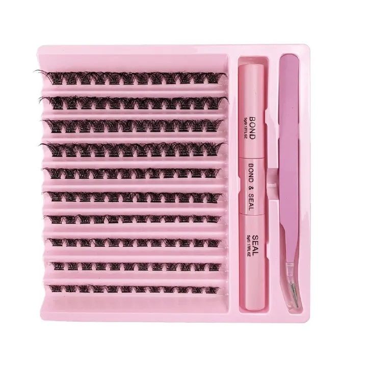 False Eyelashes Set Thick 30D/40D Segmented Self-grafting Fluffy Eyelashes at Home (Naturally)