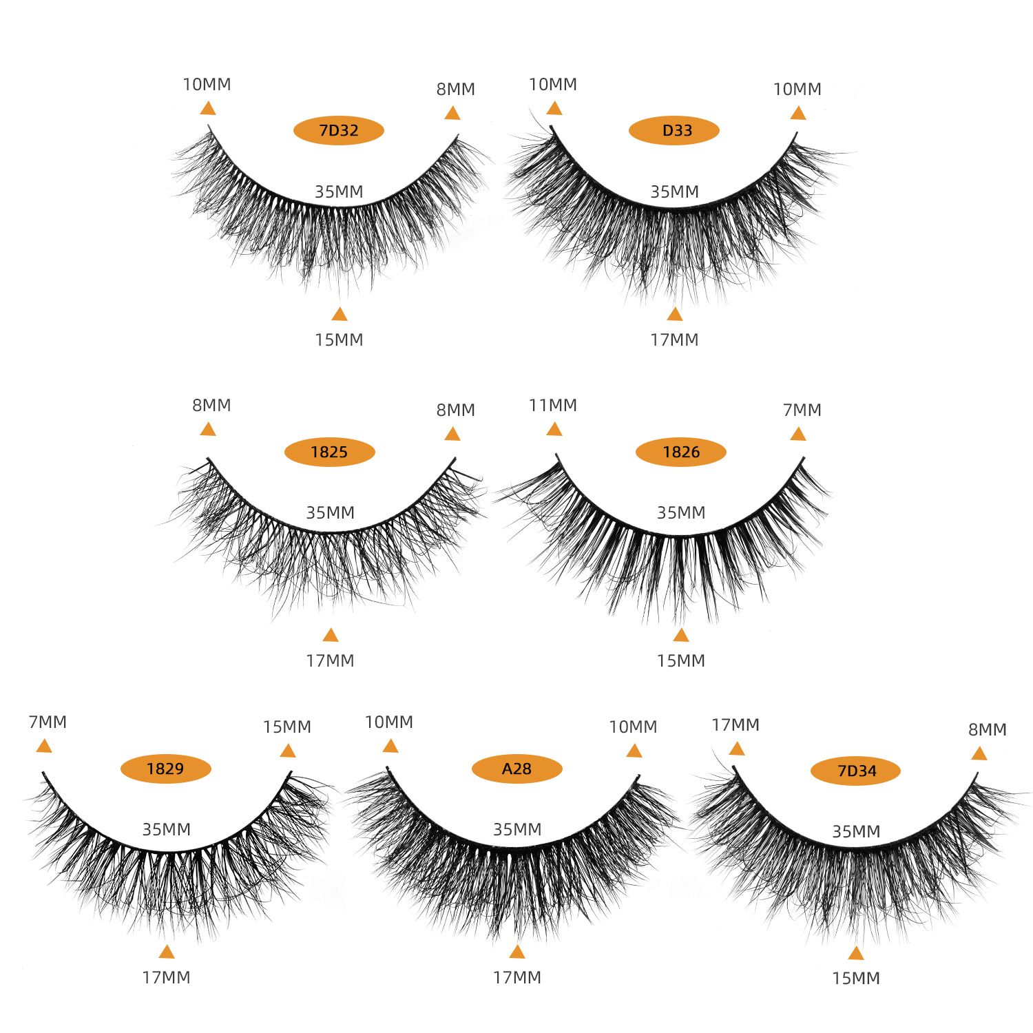 False Eyelashes Set 10 Pairs Reusable 3D Faux Mink lashes-Full Strip lash extensions