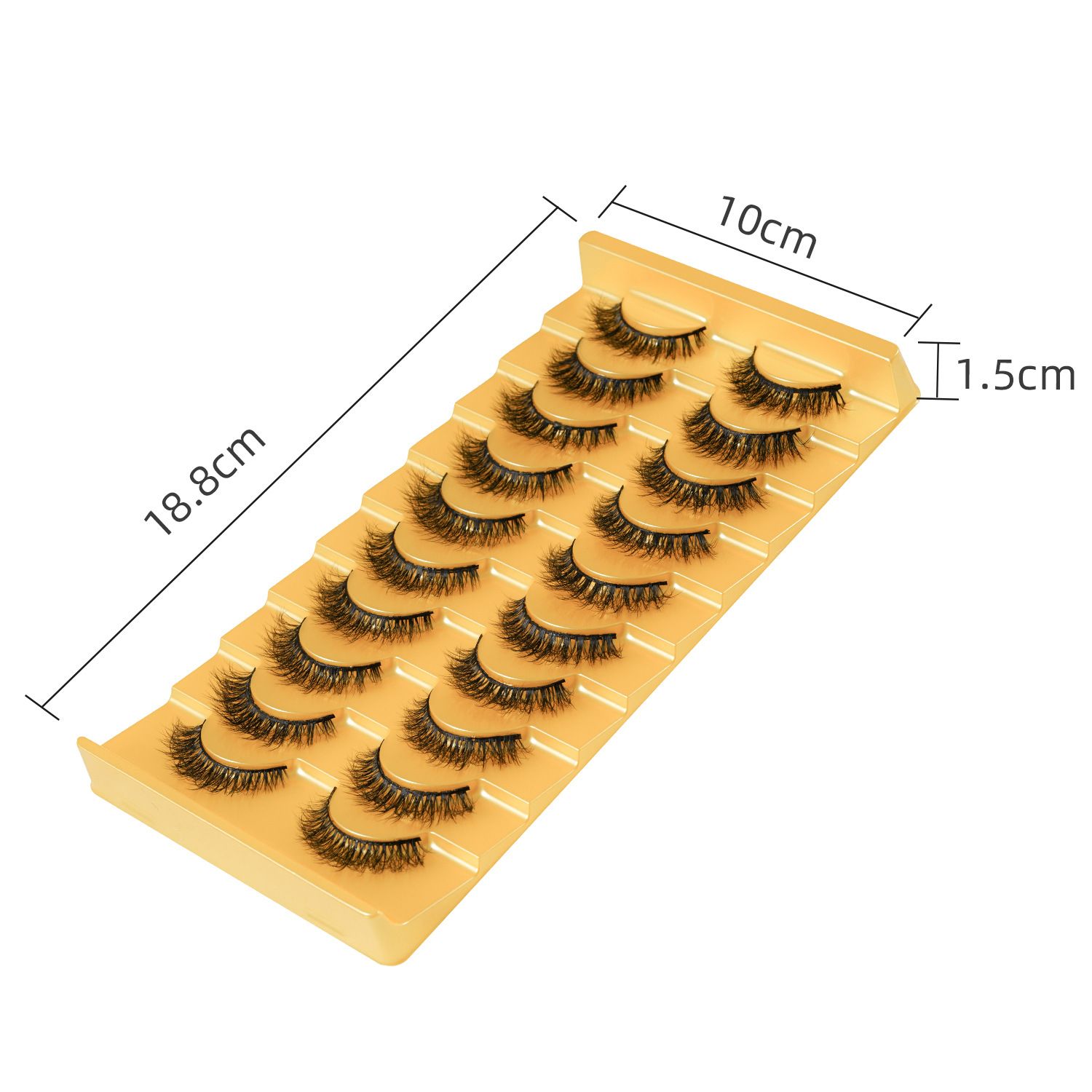 False Eyelashes Set 10 Pairs Reusable 3D Faux Mink lashes-Full Strip lash extensions