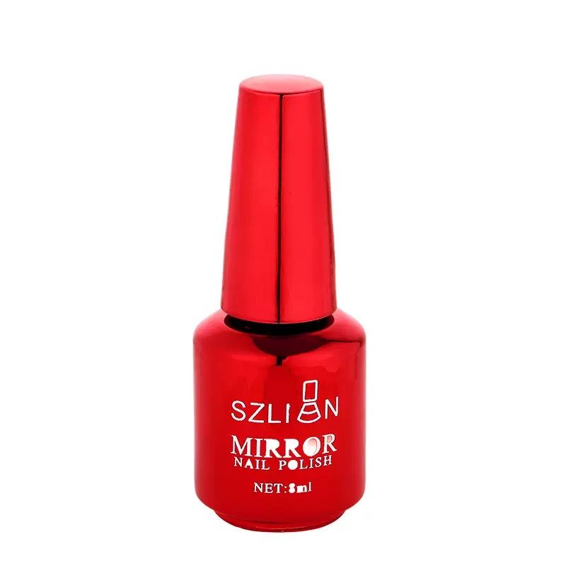 Nail Polish Metallic Mirror Effect Metal Long-Lasting Quick Dry Nail Lacquers, Shiny Chrome DIY Manicure
