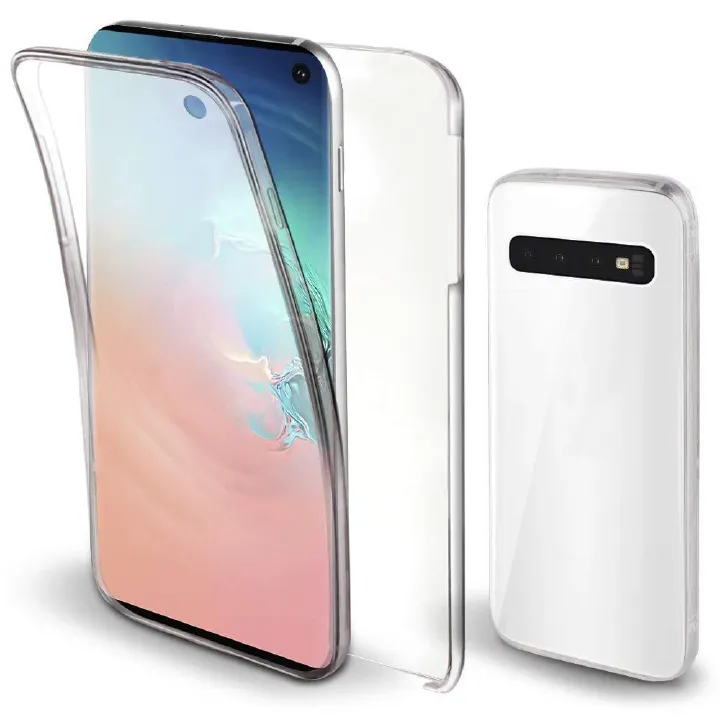 Transparent Phone Case For Samsung Galaxy PC+pet 2-in-1 S23 protective sleeveA56 A36 A26 A16 A06 A55 A35 A05 A05S A15 A25 A54 A34 A24 A14 A04s  A04 A13 S24 S22 Ultra Plus FE Shockproof Bumper Cover