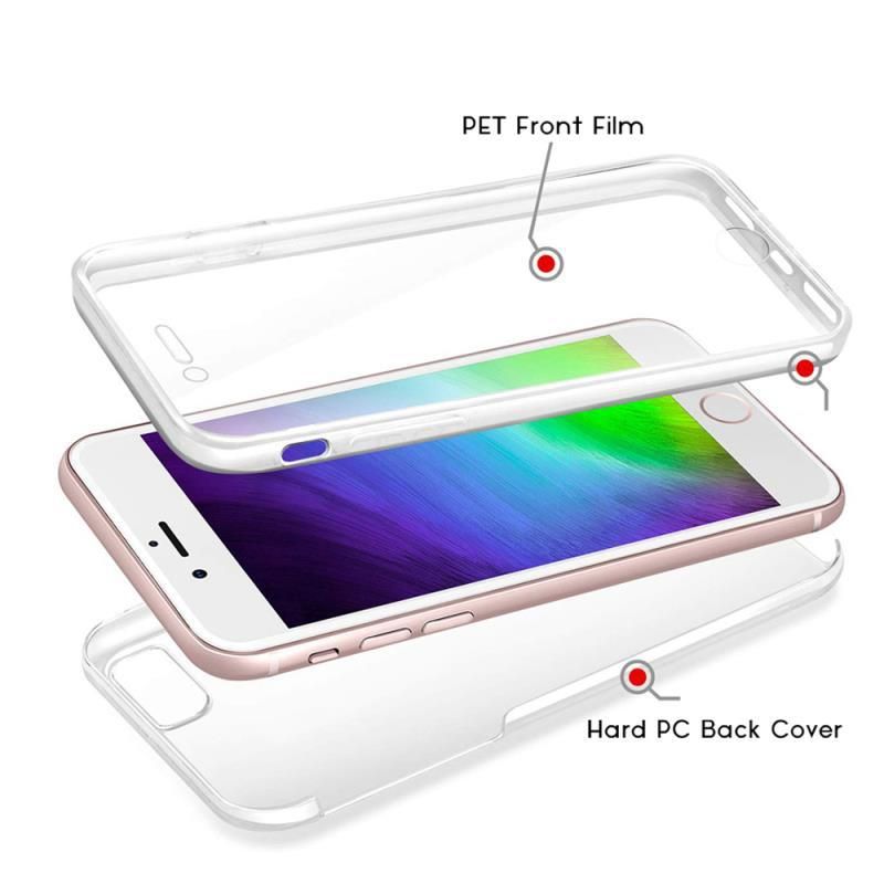 Transparent Phone Case For Samsung Galaxy PC+pet 2-in-1 S23 protective sleeveA56 A36 A26 A16 A06 A55 A35 A05 A05S A15 A25 A54 A34 A24 A14 A04s  A04 A13 S24 S22 Ultra Plus FE Shockproof Bumper Cover