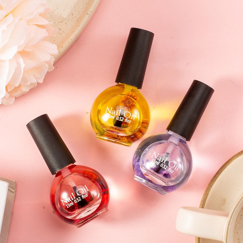 NAIL Edge Care Oil MANICURE Dried Flower Nutrition Oil 15ML Nail Edge Care Oil Anti-Barb Moisturizing Dried Flower Nutrition Oil  Anti-Barb Nourishing Dried Flower Nutrition Oil